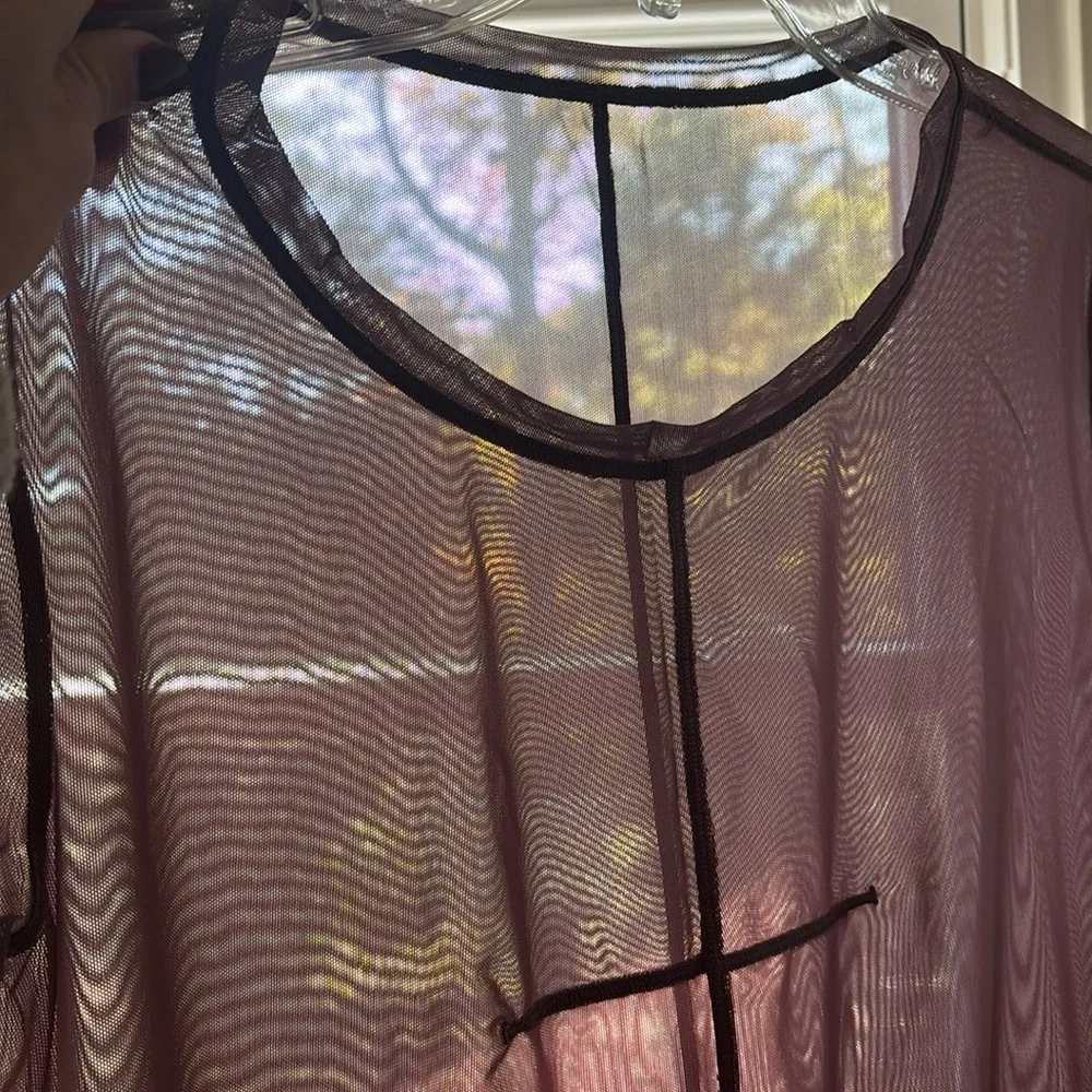 Lululemon Ready To Reach sheer mesh dress in Antique Bark Mauve - Picture 6 of 8